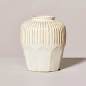 Multi-Faceted Ceramic Bud Vase Cream - Hearth & Hand™ with Magnolia